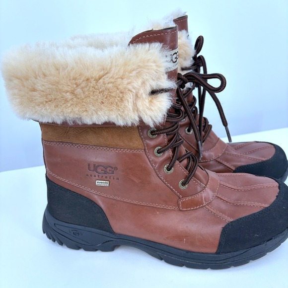 UGG Butte Waterproof Boots Mens 11 Leather & Sheepskin Worchester 5521 main image 13